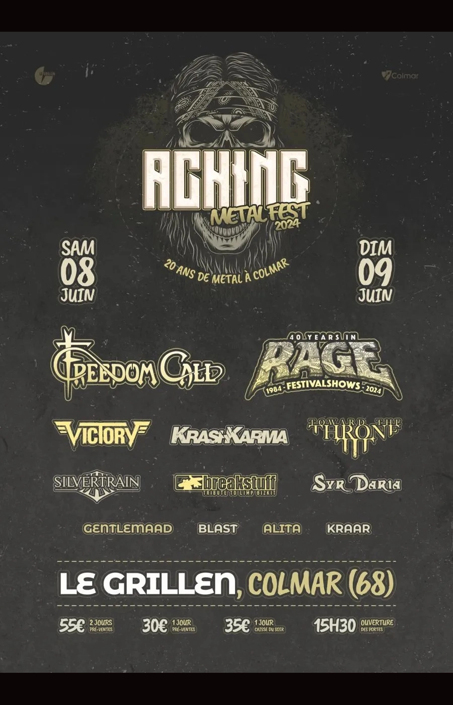 ACHING METAL FEST  20 ans de metal a Colmar