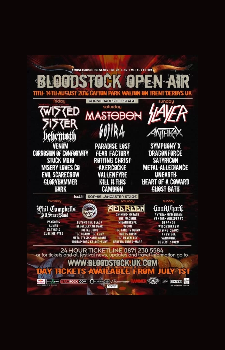 Bloodstock Open Air 2016