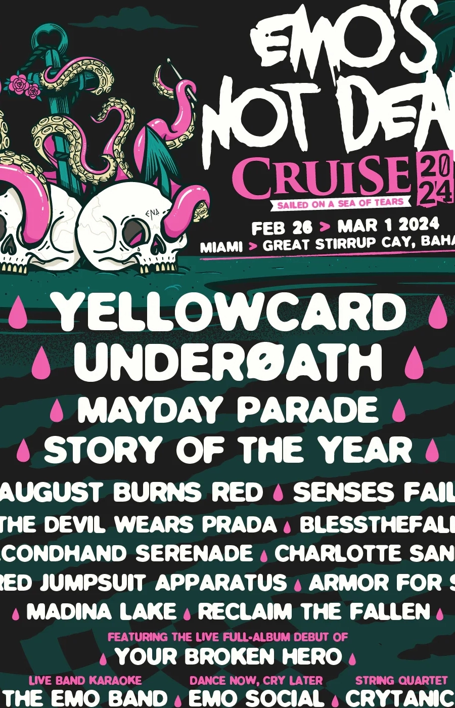 Emo's Not Dead Cruise 2024