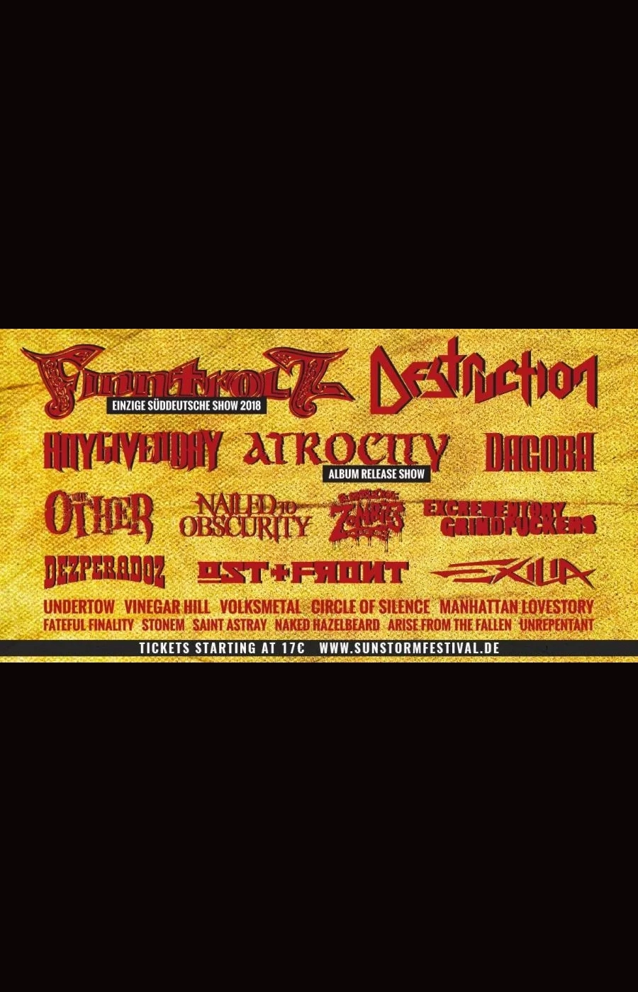 Sunstorm Open Air 2018