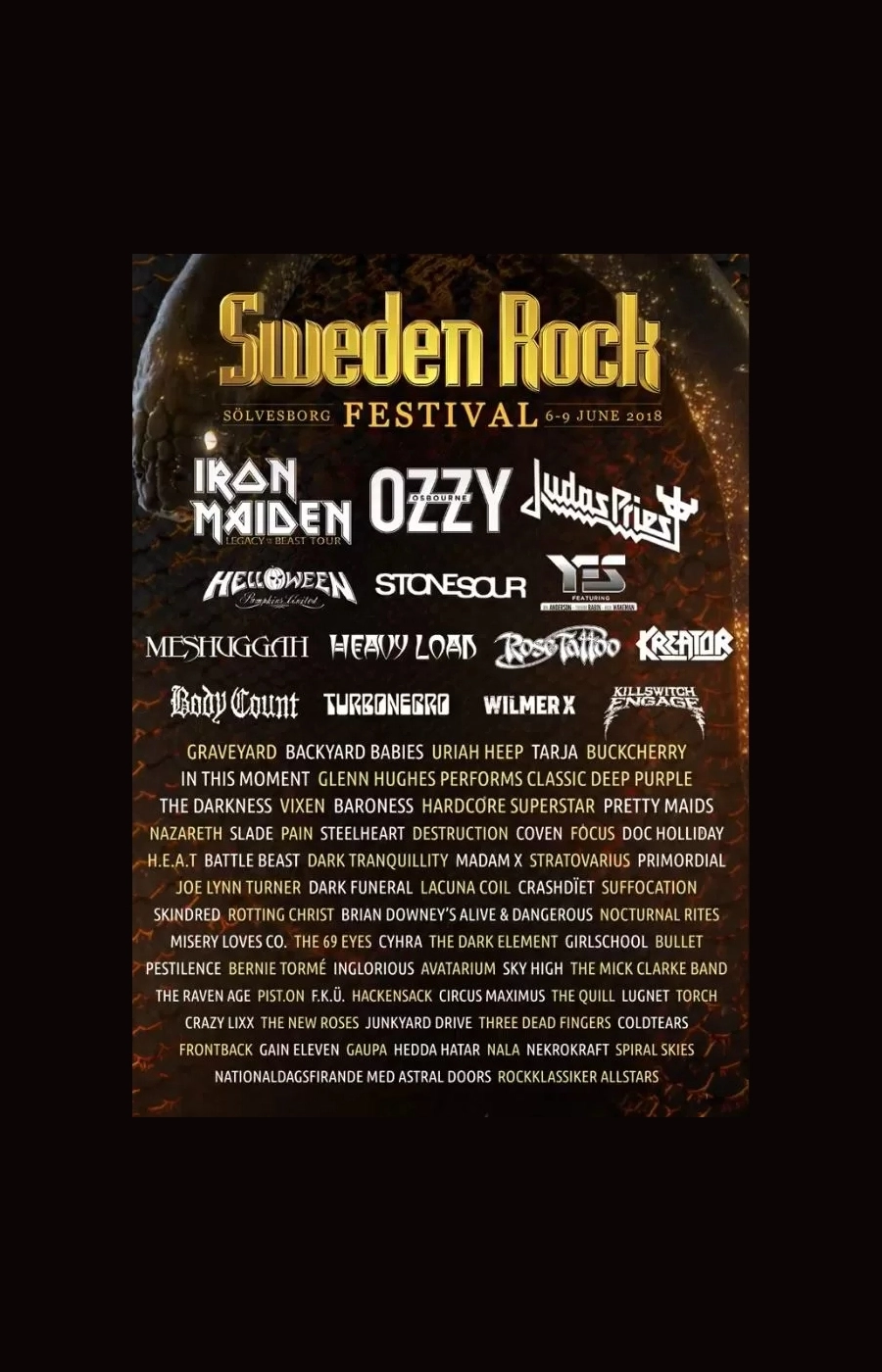 Sweden Rock Festival 2018