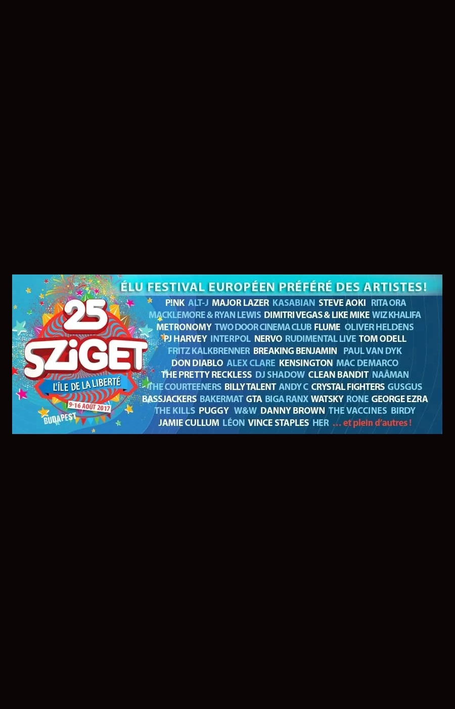 Sziget Festival 2017