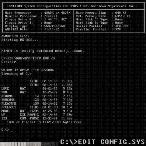C​:​\​EDIT CONFIG​.​SYS