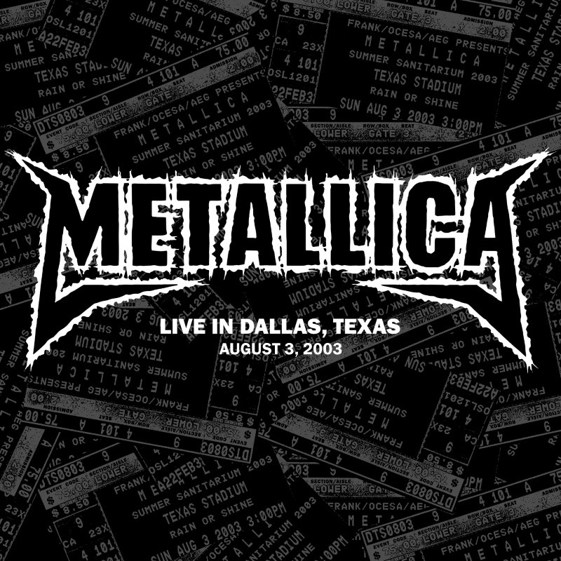 Live Metallica: Dallas, TX - August 3, 2003