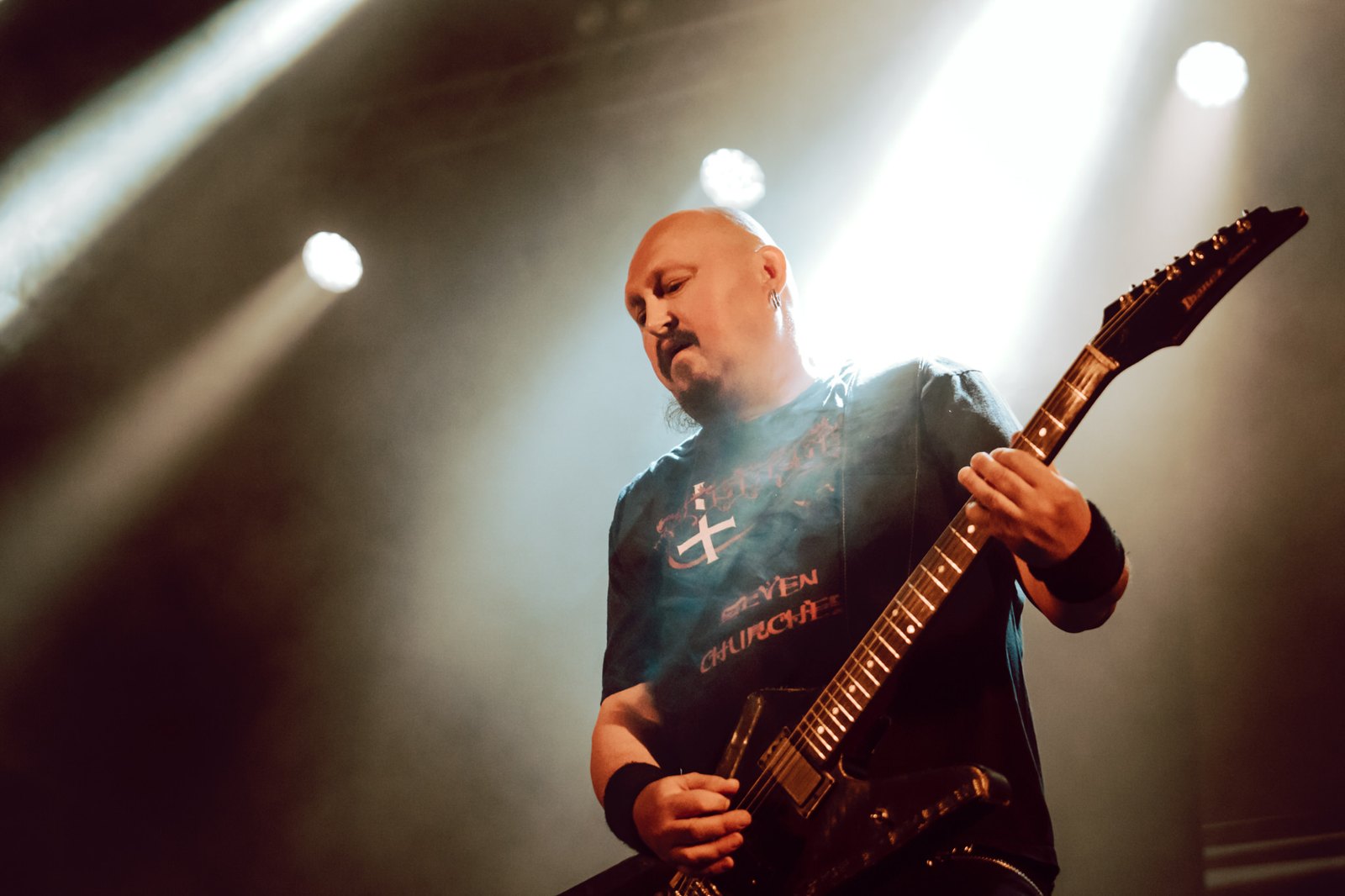 Paul Speckmann of Master performing live at Inferno das Febras festival in Portugal, September 2026.