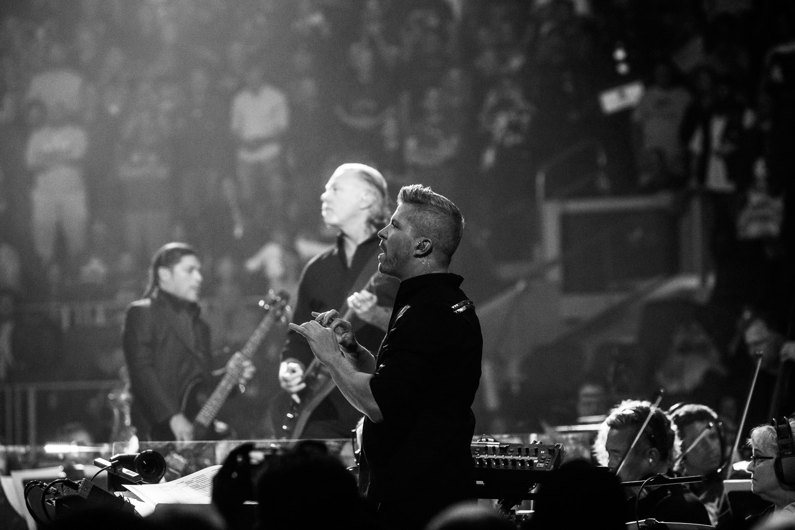 Metallica with the San Francisco Symphony at Chase Center, San Francisco, 2019. Photo: David Iskra