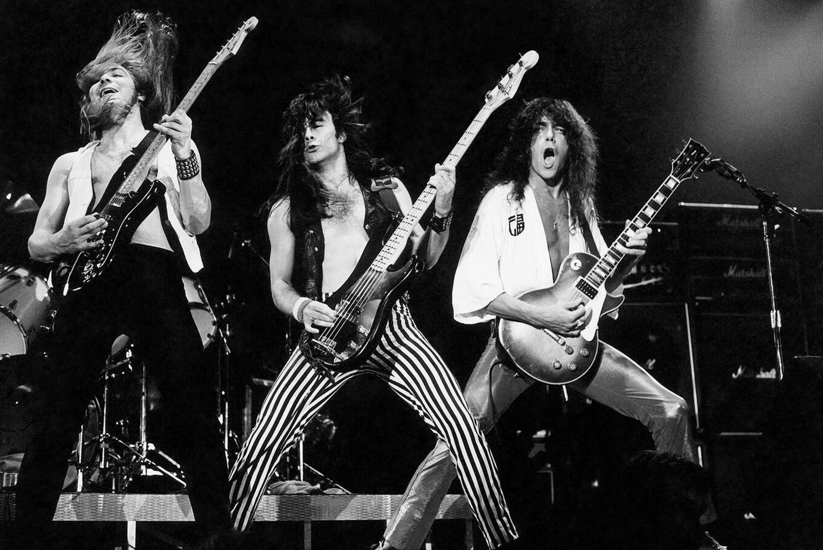 Iron Maiden live, 1980. Photo: Ross Halfin