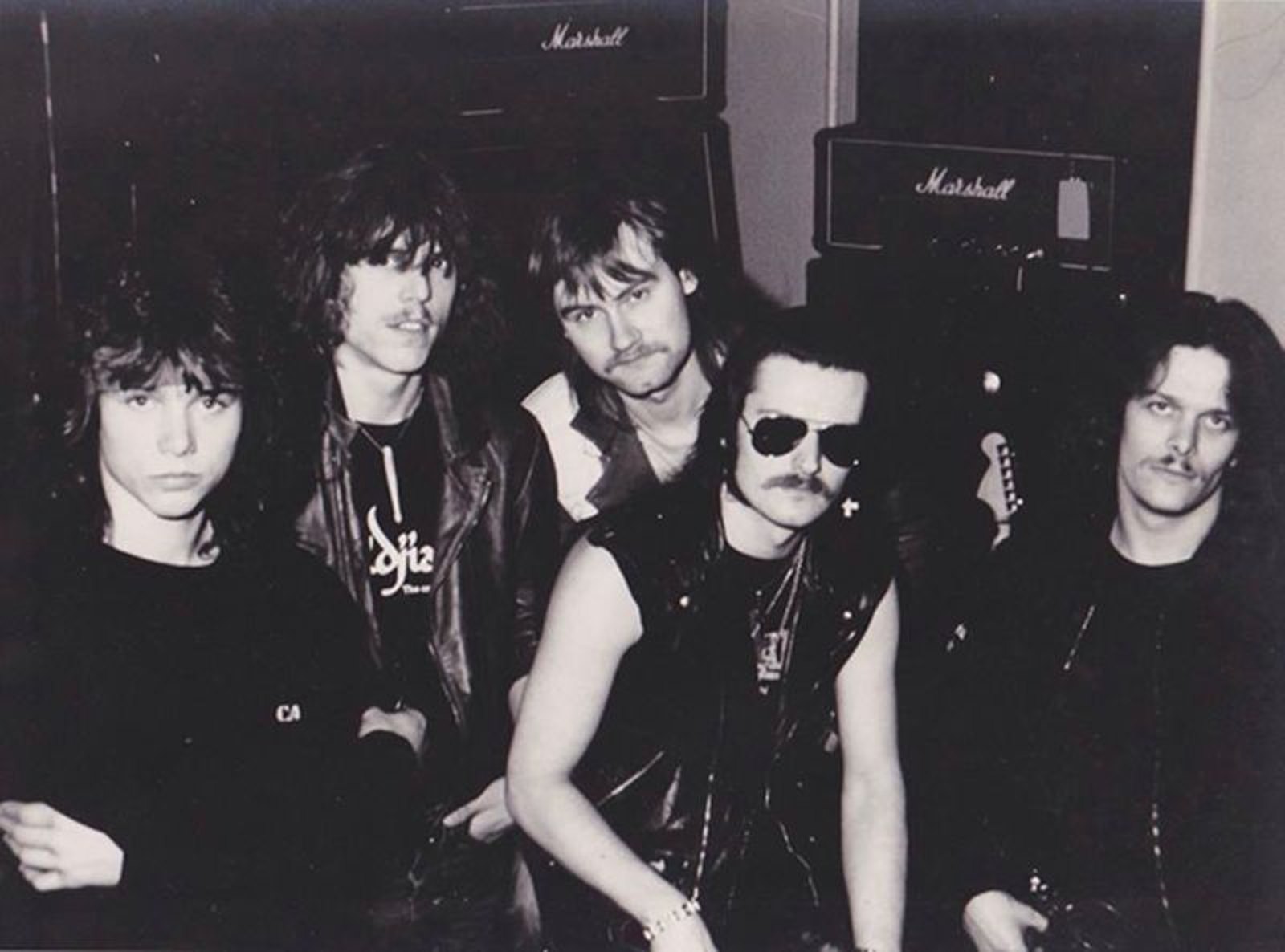 Mercyful Fate at rehearsals, 1983. Photo: courtesy of the band