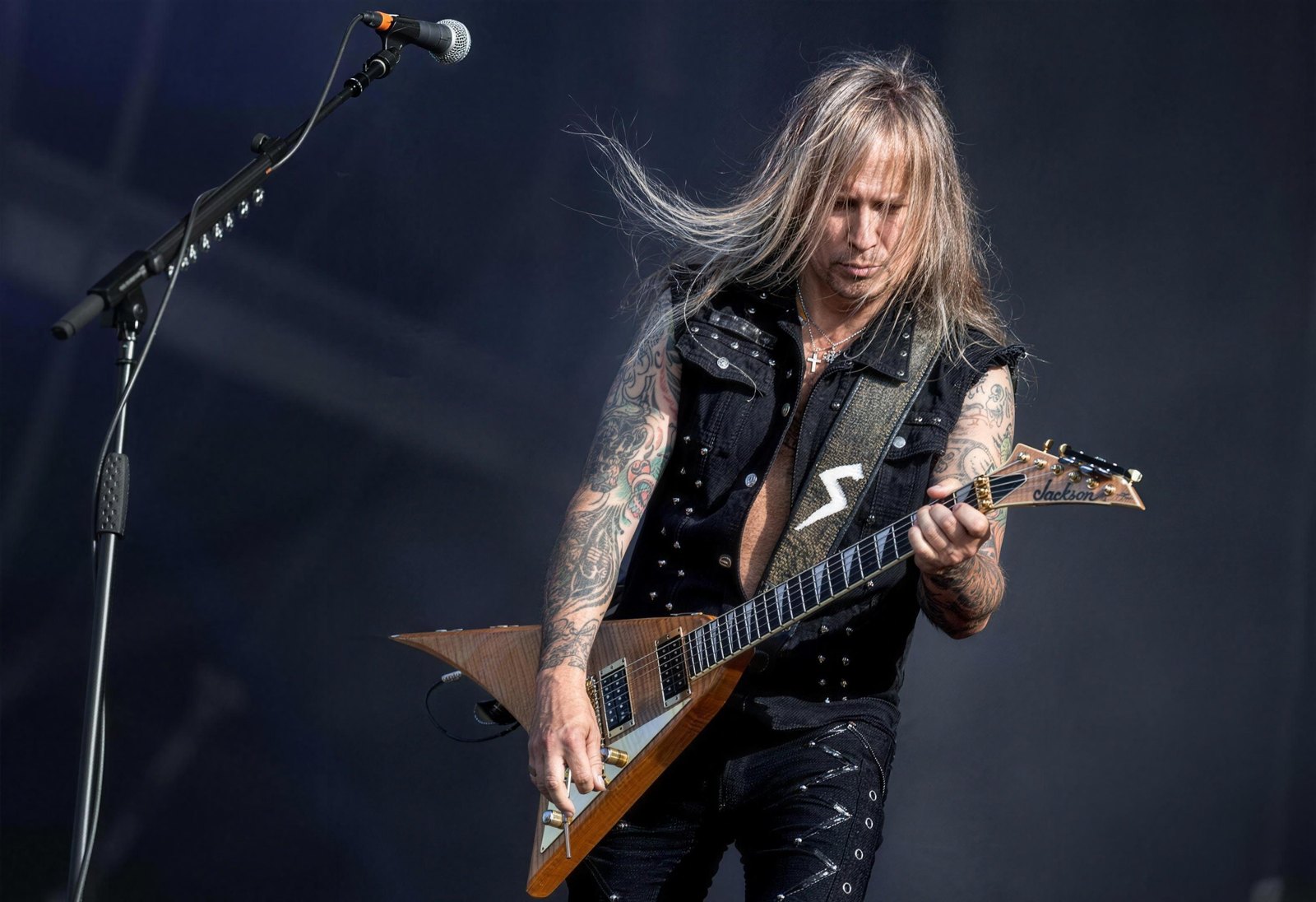 Savatage guitarist performing live at Hellfest, Clisson, France, 24 June 2025