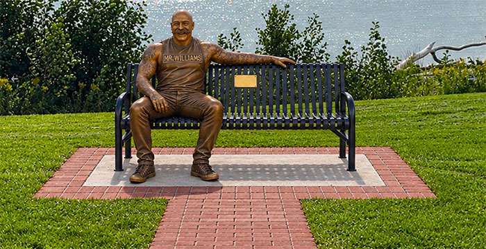 Andy Williams Gets a Statue and a Bench in His Home Town