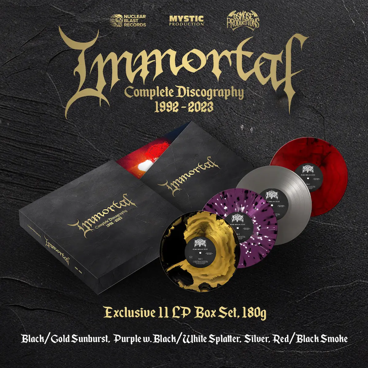 Immortal Put Eleven Records in One Box and Give Two of Them Double Vinyl