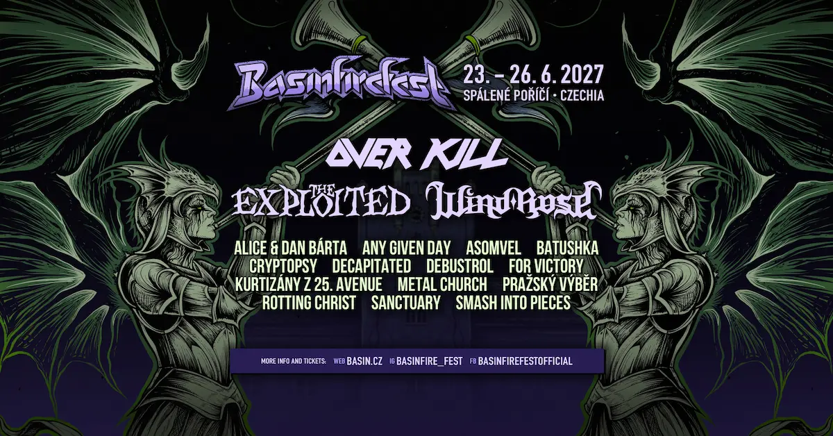 Overkill Go to Basinfirefest for the First Time, With Three Czech Decades Around Them