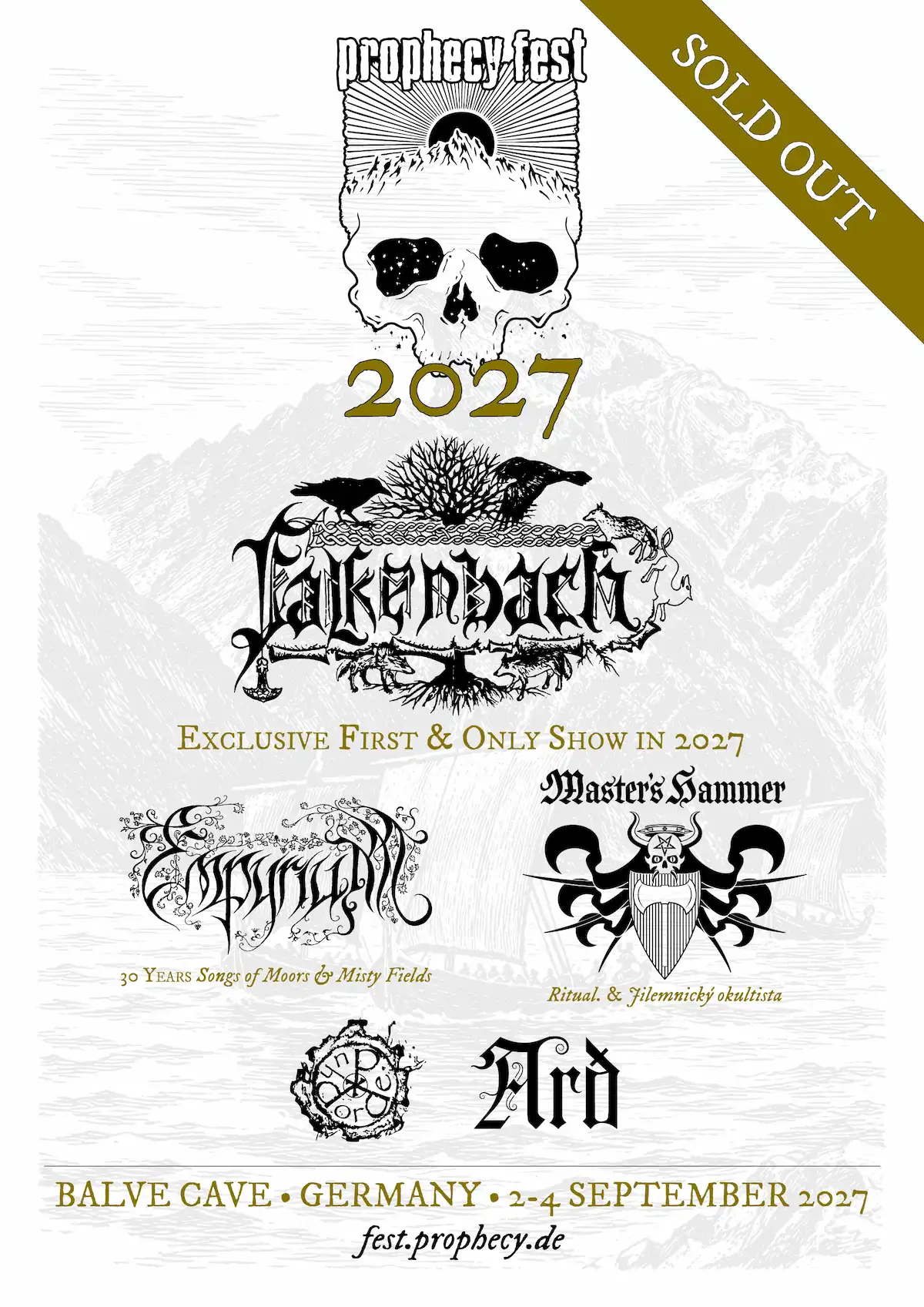Prophecy Fest Adds Master's Hammer, Empyrium, Dordeduh and Arð to a 2027 Already Sold Out
